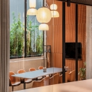An overview of a meeting room