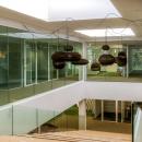 Staircase with 31mm safety glass to prevent from falling through