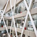 Atrium with QbiQ Safety Glass partition to prevent people falling through