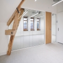 A partition wall made out of cutting loss of glass