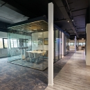 QQ2 double glass free standing office unit
