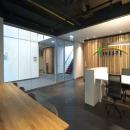 Fire resistant glass wall EW30 without vertical stands