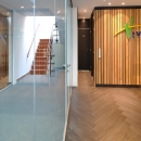 Fire resistant glass wall EW30 withoud vertical stands