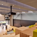 7 meter high glass wall at Pulse Delft