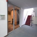 Steel fire resistant glass wall EW30