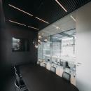 Board room with single glass partition an HPL door