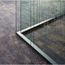 Corner detail double glass free standing office