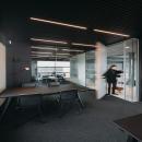 Office dividing double glass partition 