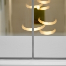 Kit seam join of two fire resistant glass panels.