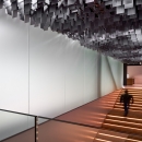 7 meter high glass wall at Pulse Delft