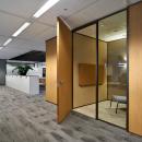 Concentration room made of melamine panels and glass