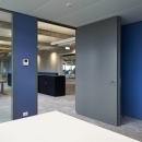 Inside the QQ2 free standing office with double glass