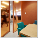 Inside a meeting room 
