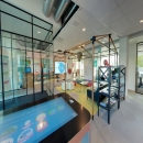 Glass walls with classic industrial look