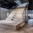 Stairs grandstand at BDO in The Hague