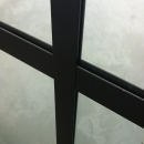 Old industrial look glass wall