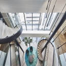 View down the stairs at BDO Rotterdam