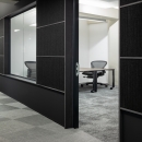 Black QbiQ partition wall and window