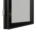 KDG100 Full flush aluminumframed door with double glass and single seal.