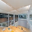 Fall safe glass partitions at Nikhef Amsterdam.