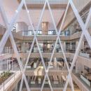 Atrium with QbiQ Safety Glass partition to prevent people falling through