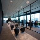 100mm Glass partition with single glass