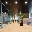 4 meter high full glass partitions