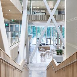 Stairs in the main hall at Canon Production Printing Venlo