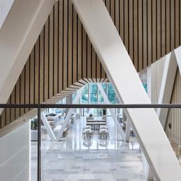 A view in the main hall at Canon Production Printing Venlo