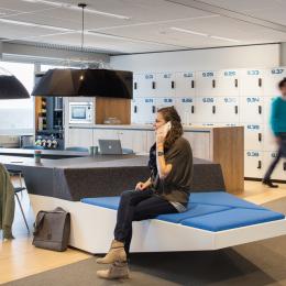 Hall way at tax office in Eindhoven (The Netherlands)