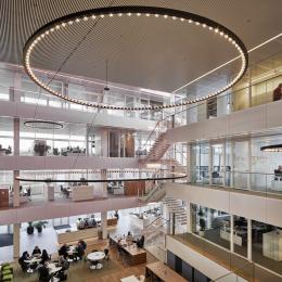 Main hall with offices all around