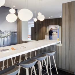 Entrance to the main hall at Rabobank Capell aan den IJssel