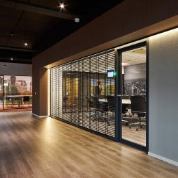 Double glass partition wall at PCI Lijnden