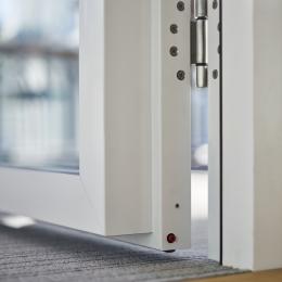 KDD80-100 wall thick door with double glass and drop seal