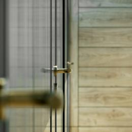 Glass system wall with flush doors at Coolmark in Barendrecht,