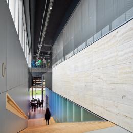Qbiq glass walls below and above