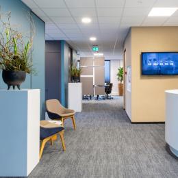 Front desk at Novo Nordisk in Alphen aan den Rijn