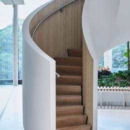 Stairs in the artium at Canon Production Printing Venlo