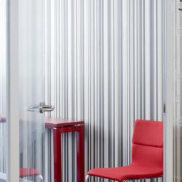 Full glass door of tampered glass