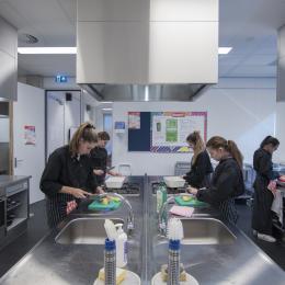 School kitchen at Herbert Vissser College