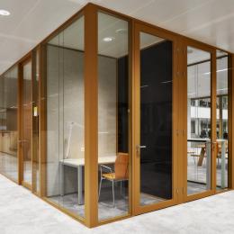 Silence rooms with partition wall and door