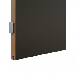 HPL door 54 mm thick with drop seal hinge side.