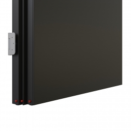 KDS100D Steel plated aluminum framed door the with double seals.