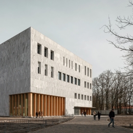 Exterior from Marga Klompé Building 