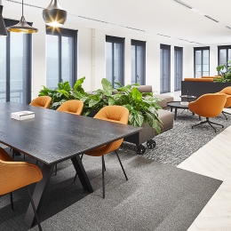 Interior at BDO Maastricht. Company restaurant.