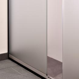 Hardened glass sliding doors to coverup the vending machines at OTCkmar