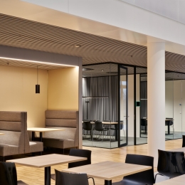 Glass partitions at Plus Ultra Leiden
