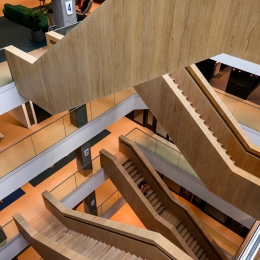 main stairway at  Stadswinkel in Tilburg